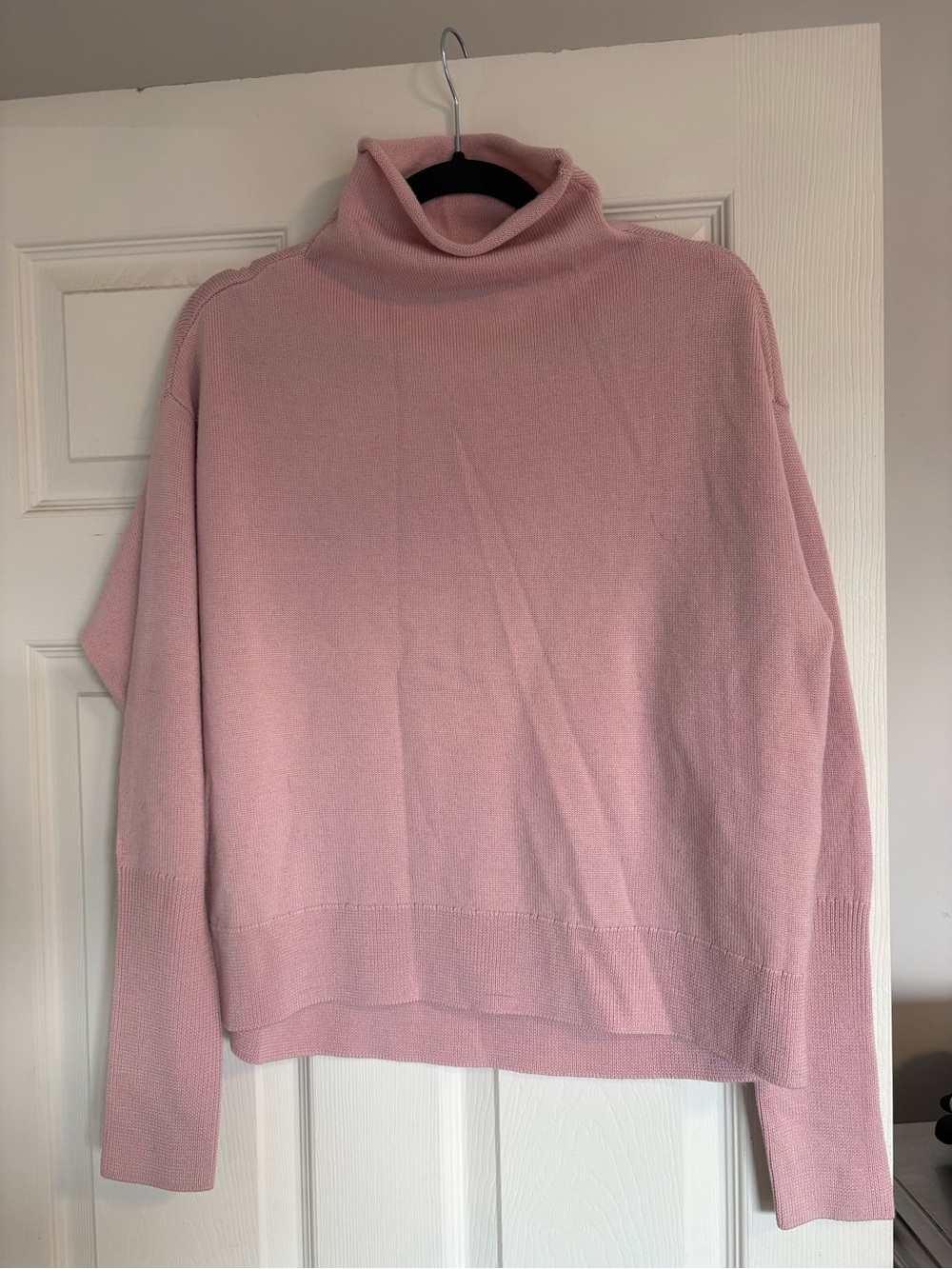 Women's Pink Turtleneck Sweater